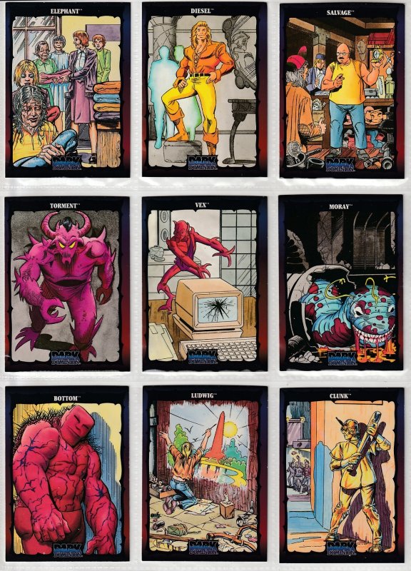 Dark Dominion # 0 Trading Cards  Rare Steve Ditko painted art ! 128 Cards !