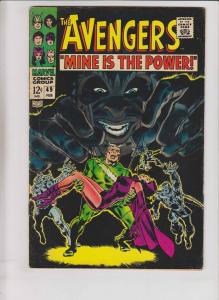 Avengers #49 VG magneto - quicksilver & scarlet witch - roy thomas - marvel 1968