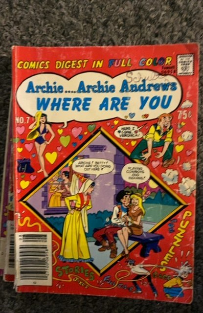 Archie...Archie Andrews, Where Are You? Digest Magazine #7 (1978)  