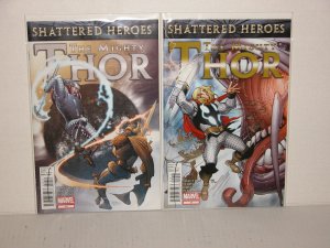 THOR #9 - #12 - SHATTERED HEROES STORY - FREE SHIPPING!