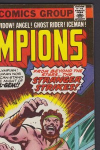 Champions #12 (Mar 1977) 5.0 VG/FN Marvel Black Widow Comic 