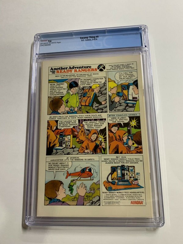 Swamp Thing 9 Cgc 9.6 Ow/w Pages Dc Bronze Age 2042366008