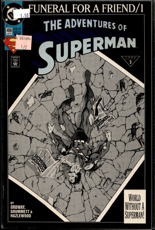 Adventures of Superman #498 (1993) Superman