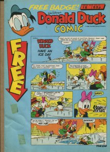 DISNEY MAGAZINE #16 (1989) - FREE BADGE INCLUDED - (Grade VF+) WH