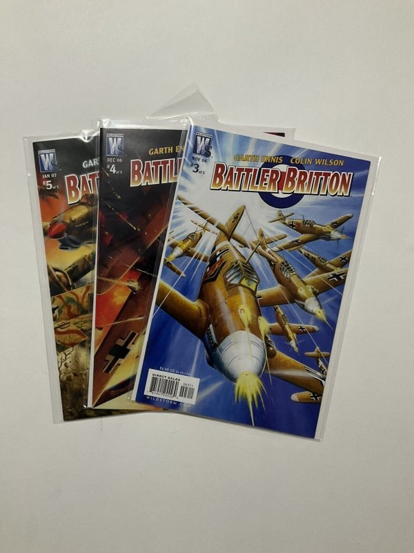 Battler Britton 3 4 5 Lot run set near Mint Nm Wildstorm 