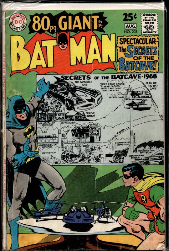 Batman #203 (1968) Batman and Robin