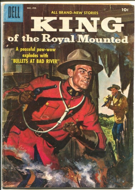 King Of The Royal Mounted #23 1957-Dell-RCMP stories-VG 