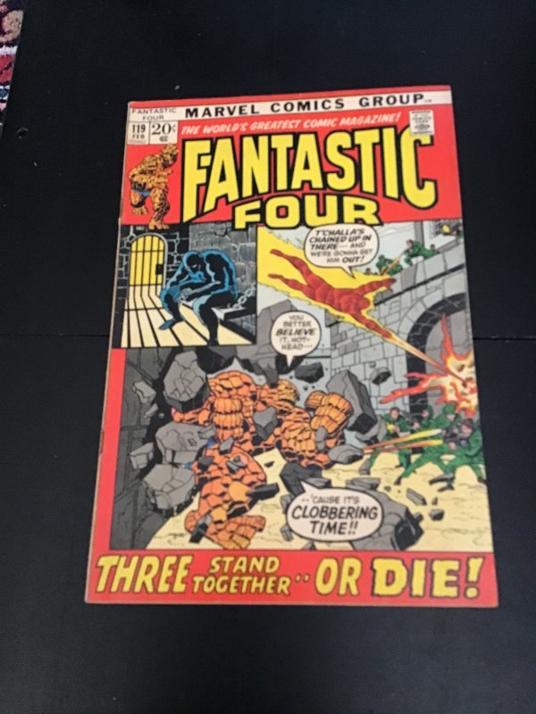 Z Fantastic Four #119 (1972) Black Panther! High-Grade! VF- Wytheville CERT!