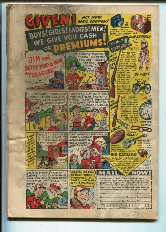 Headline #43 1950-Prize-posed photo cover-Kirby art-Ticket To Alcatraz-G 