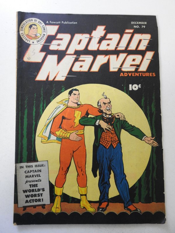 Captain Marvel Adventures #79 (1947) FN- Condition! moisture stain