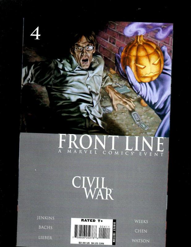 12 Comics Civil War 1 Front Line 3 4 5 8 11 Weapon X Sauron Zero Kane 18 23 HY3