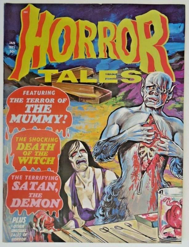 mm Horror Tales (1969) v3 #1nm- Glossy Cover. Rare.