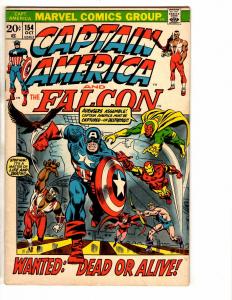 Captain America # 154 FN Marvel Comic Book Falcon Avengers Hulk Thor J248