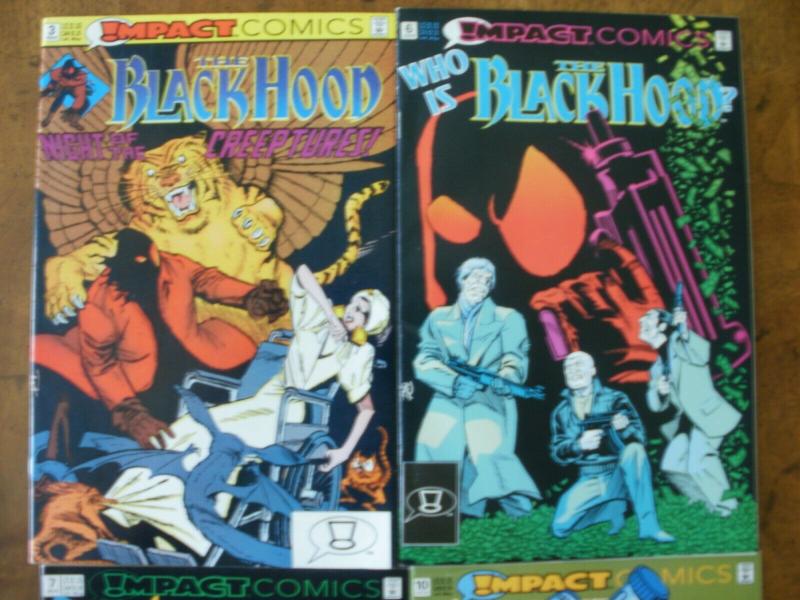 6 Impact THE BLACK HOOD Comic Book: #1 #3 #5 #6 #7 #10 (1991 1992)