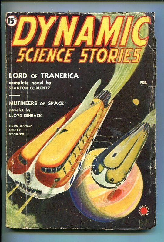 DYNAMIC SCIENCE STORIES-#1-FEB-1939-PULP-PAUL-SOUTHERN STATES PEDIGREE-vg