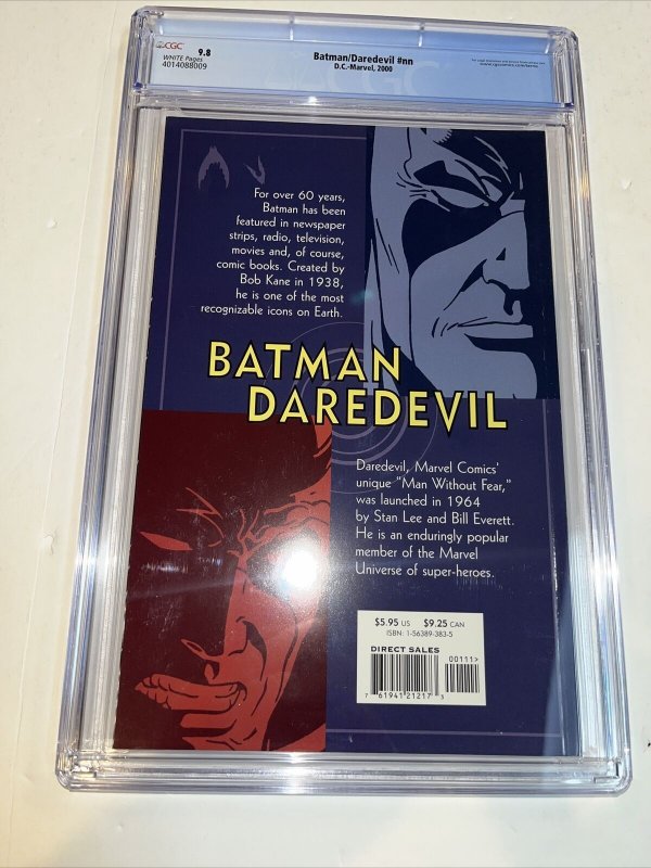 Batman / Daredevil (2000)  # 1 (CGC 9.8 WP) Eduardo Barreto Cover & Art