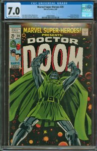 Marvel Super-Heroes #20 (1969) - CGC Grade 7.0 - Iconic Dr. Doom Cover & Story!