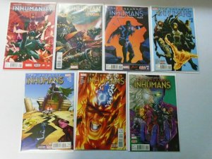 13 Different Inhumans, Lot, Average 8.5/VF+