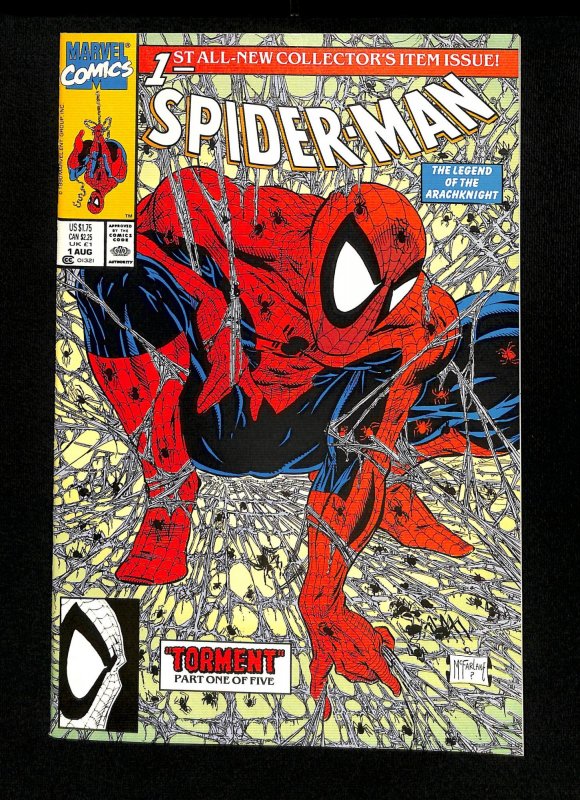 Spider-Man #1 Torment! Todd McFarlane! Silver and Black!