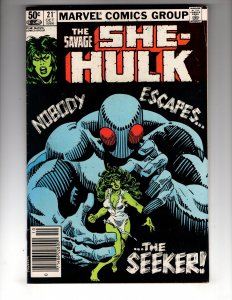 The Savage She-Hulk #21 (1981) 7.5 NOBODY ESCAPES...THE SEEKER! / ID#04