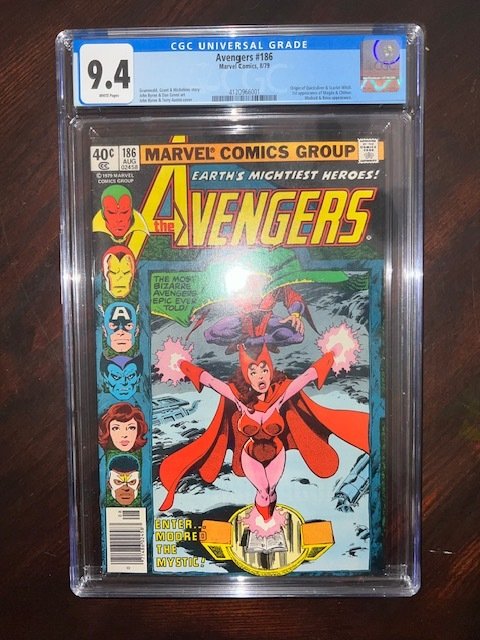 The Avengers #186 (1979) - CGC 9.4! - 1st App of Chthon & Magda!