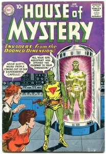 HOUSE OF MYSTERY #106 HORROR SCI-FI DISASTE    1961 DC G/VG 