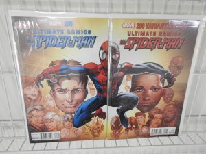 Ultimate Comics Spider-Man #200 (2014) W/ Connecting Cover Variant Miles! NM!!