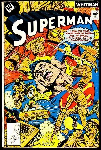 SUPERMAN #321-DYNAMITE COVER!-VERY POWERFUL!! WHITMAN VG