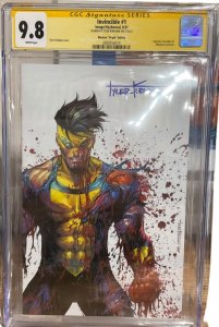 Invincible #1 Virgin WhatNot Edition 9.8 CGC Signed Tyler Kirkham EXTREMELY RARE