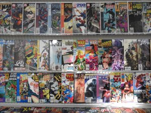 Huge Lot 180+ Comics W/ Spider-Man, Marvels, Daredevil, Cap+ Avg Fine Condition!