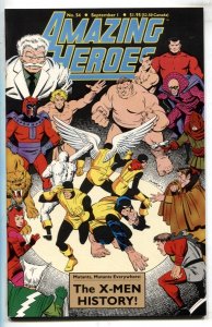 AMAZING HEROES #54 1984 - comics - The X-Men History