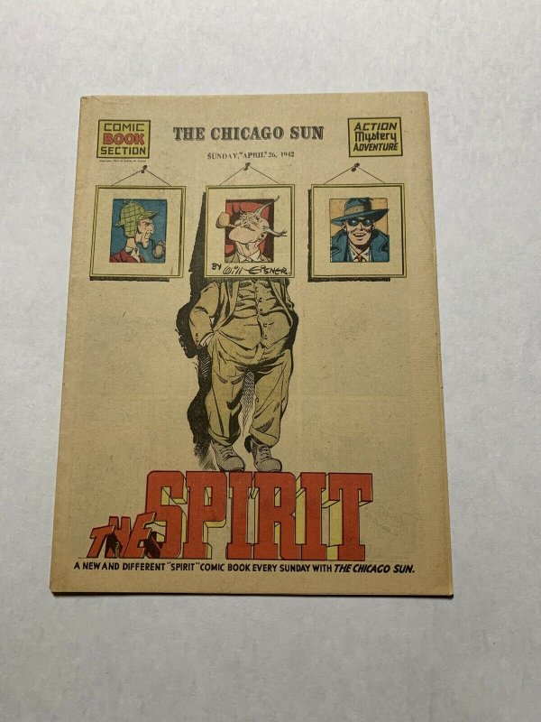 The Spirit Comic Book Section Sunday April 26 1942 Nm- Near Mint- 