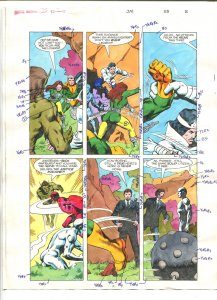Justice Machine #25 Page 2 Color Guide #   - N/A  -VG - Comic Book