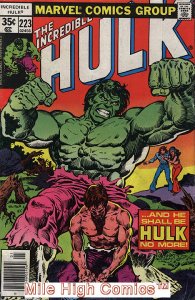 HULK  (1962 Series) (#1-6, #102-474, #600-635)(INCREDIBLE)(MV) #223 Good