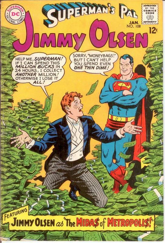 JIMMY OLSEN 108 VG-F Jan. 1968 COMICS BOOK