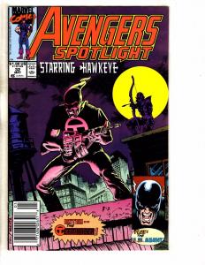 Lot Of 8 Avengers Spotlight Marvel Comic Books # 30 31 32 34 36 37 38 40 RM4