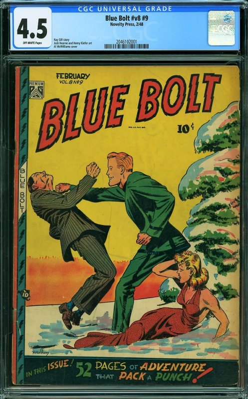 Blue Bolt #9 (Novelty Press, 1948) CGC 4.5