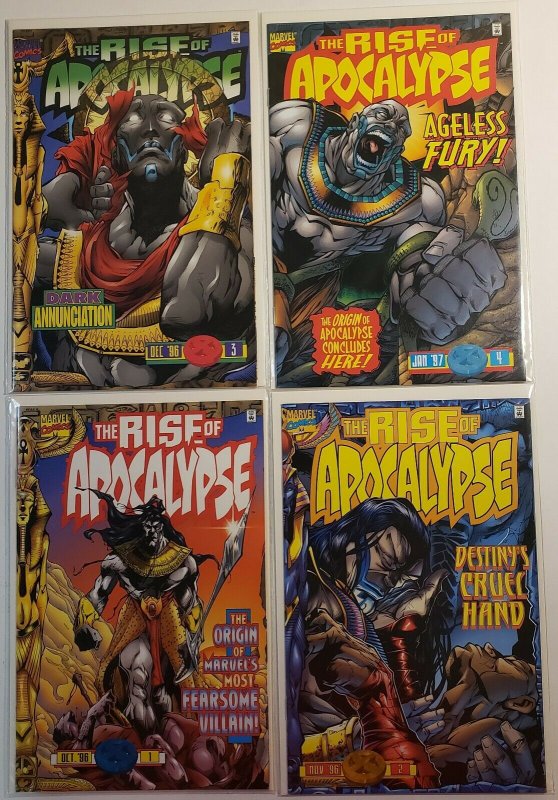 THE RISE OF THE APOCALYPSE #1-4 COMPLETE SET MARVEL COMICS 1996