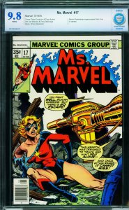 MS. MARVEL #17-cbcs 9.8 wp-First MYSTIQUE cameo-Marvel-1978