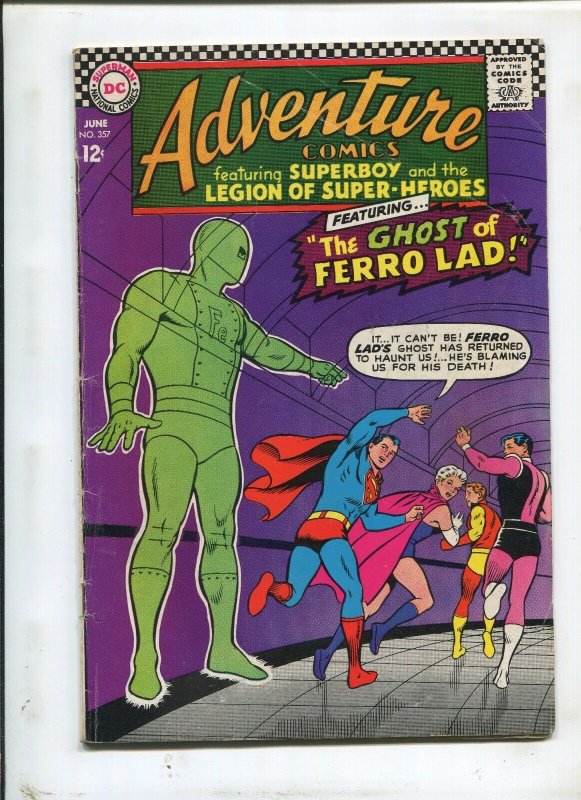 ADVENTURE COMICS #357 (5.0) THE GHOST OF FERRO LAD!