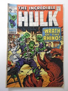 The Incredible Hulk #124 (1970) VG- Condition