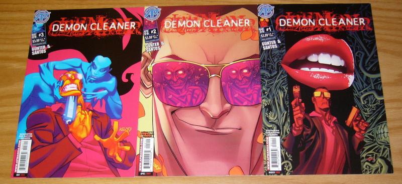 Demon Cleaner #1-3 VF/NM complete series - antarctic press horror comics set 2
