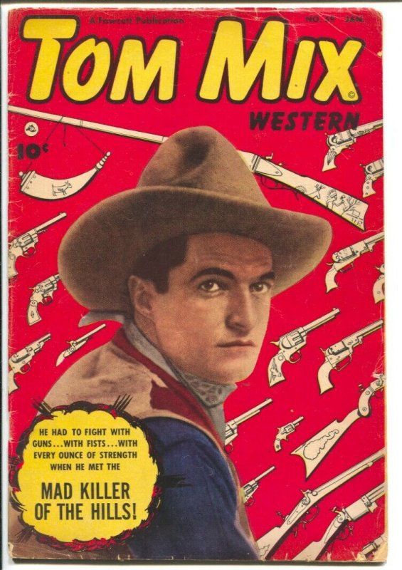 Tom Mix Western #59-1953-Fawcett- B-Western movie star photo cover-VG 