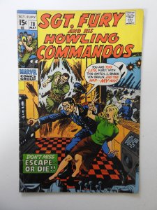 Sgt. Fury #78  (1970) VG Condition!