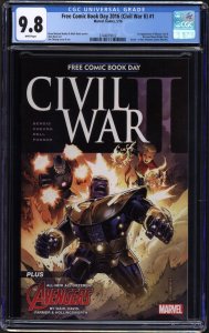 Free Comic Book Day 2016 (Marvel, 2016) CGC 9.8 - KEY
