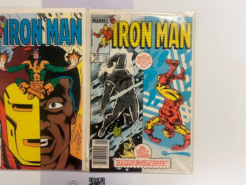 2 Iron Man Marvel Comic Books # 194 195 Defenders Thor Avengers Spiderman 76 SM5