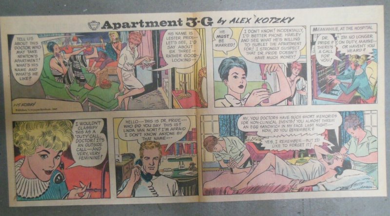 (32) Apartment 3-G Pages by Alex Kotzky from 1967 Thirds: 7.5 x 15 in