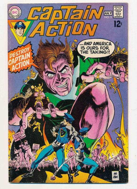 Captain Action (1968) #1-5 complete series