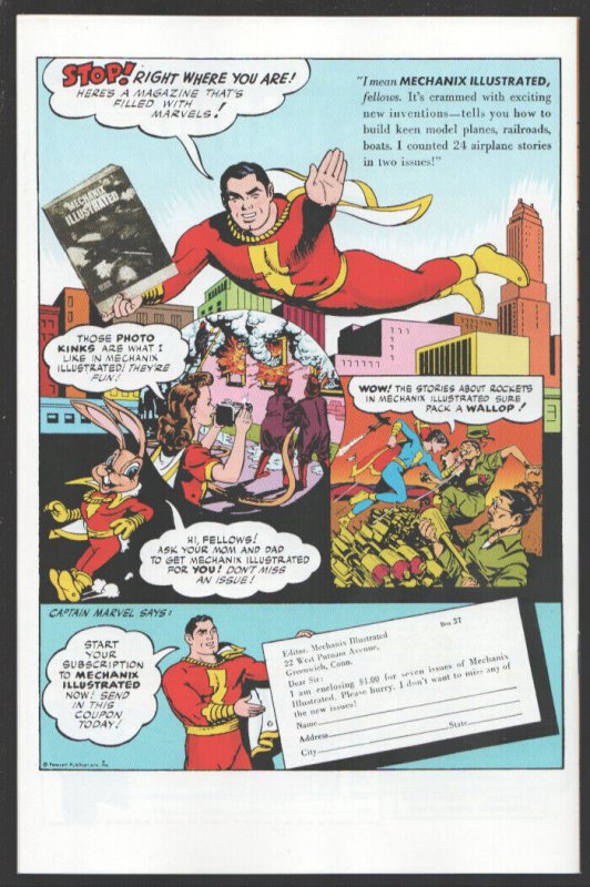 Marvel Family Facsimile Edition #1 2022 DC-Reprints original Fawcett first is...