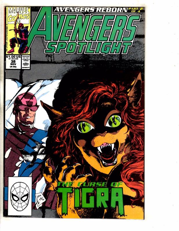 Lot Of 8 Avengers Spotlight Marvel Comic Books # 30 31 32 34 36 37 38 40 RM4